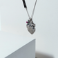 Open Heart Pendant (Silver Beat)