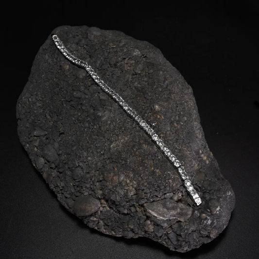 Tiny White Diamond Chain Bracelet
